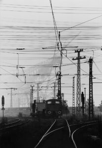 Grubenbahn im Tagebau, Braunkohle - Jänschwalde, Brandenburg, DDR (1965-1969)