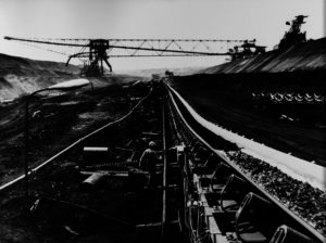 Förderband im Lausitzer – Niederlausitz, Brandenburg, DDR (1965-1969)